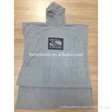 100% Cotton Cheap Hooded Poncho Towel Adult